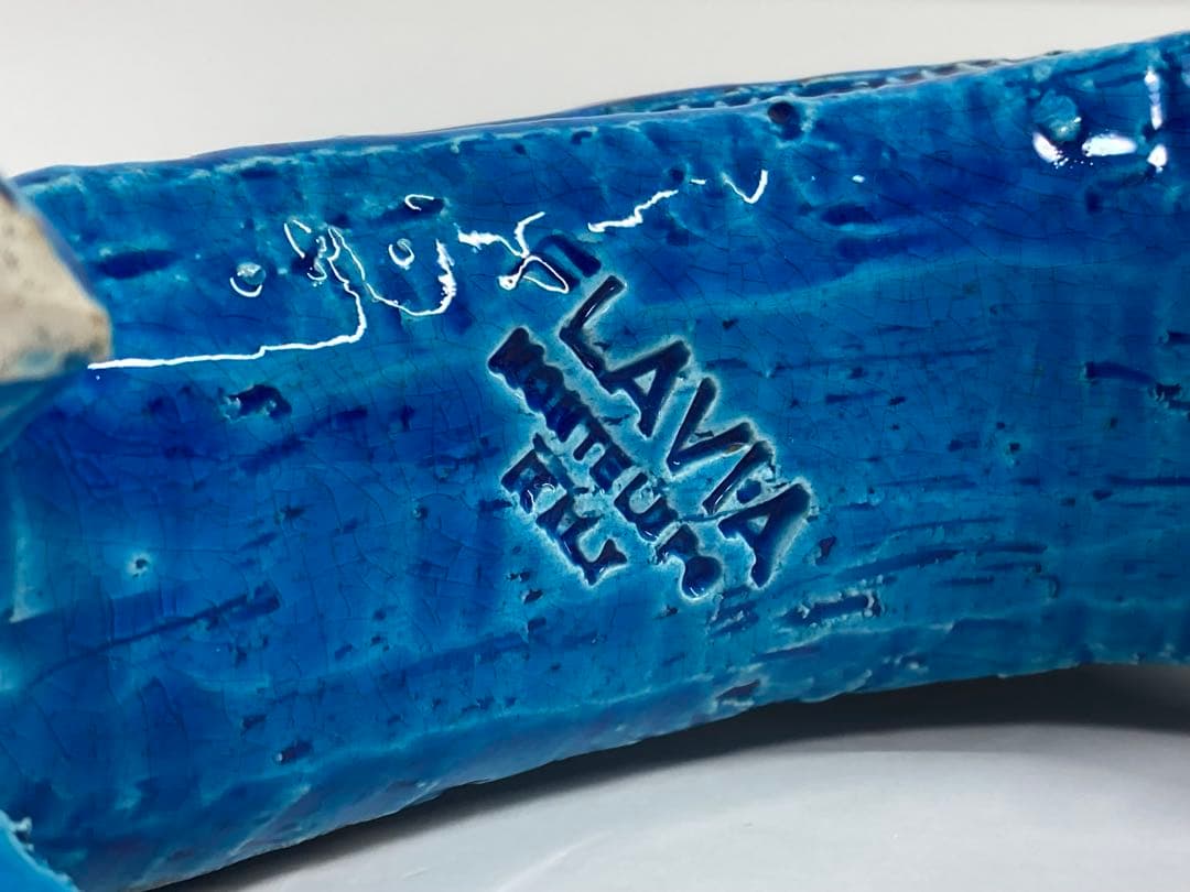 FLAVIA フラビア 犬 置物 イタリア製 ブルー イタリー