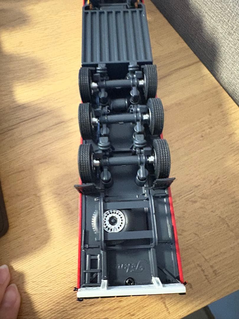 SCANIA TOPLINE 赤 フルトレーラー 1/50