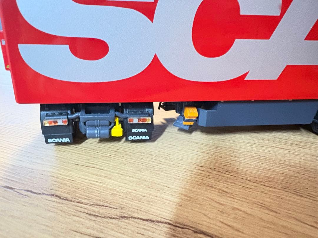 SCANIA TOPLINE 赤 フルトレーラー 1/50