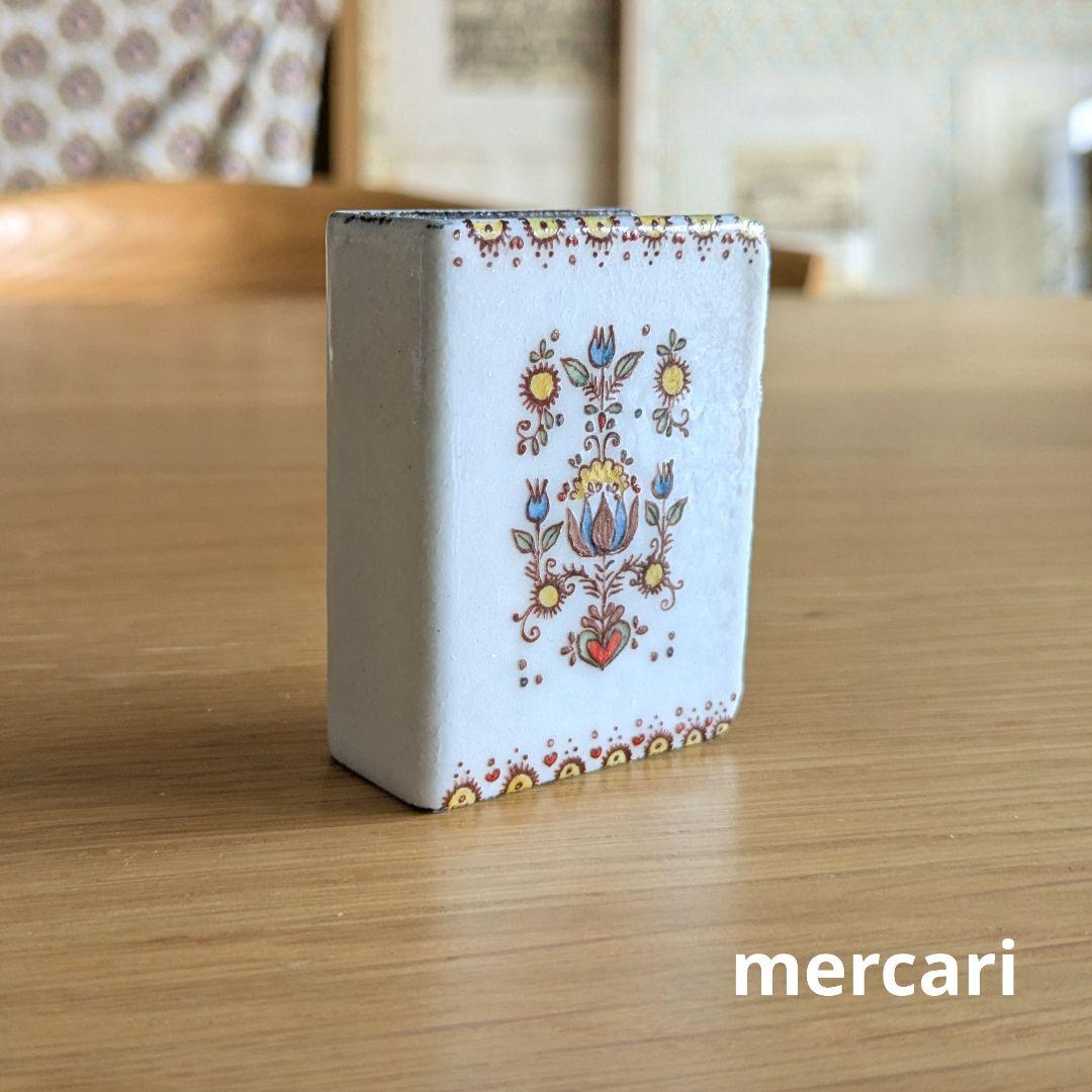 オーストリア　琺瑯　エナメル　ヴィンテージ　金属　マッチ箱　小箱　本型