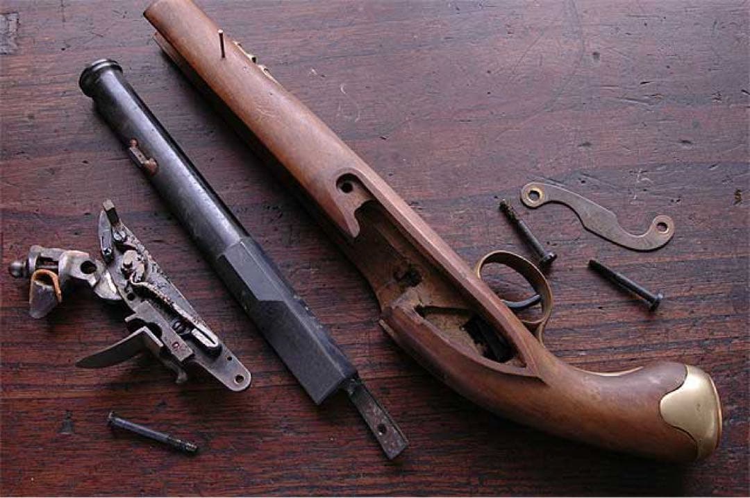 ミロク　フリントロック式　ケンタッキーピストル