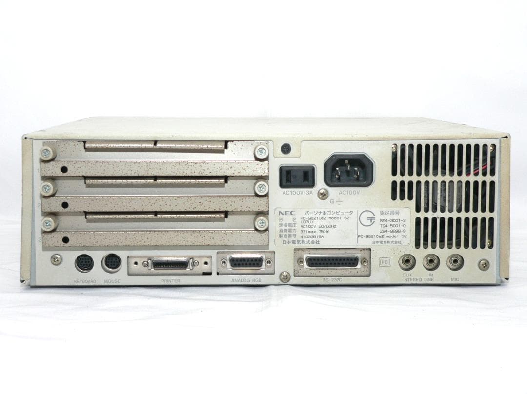 NEC PC-9821Ce2 MSDOS FM音源 OK! CFカード 動作品