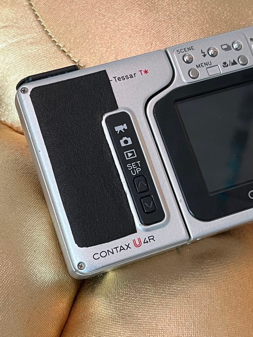 CONTAX U4R レザーカスタム 内部新品バッテリー 充電器 SDカード付