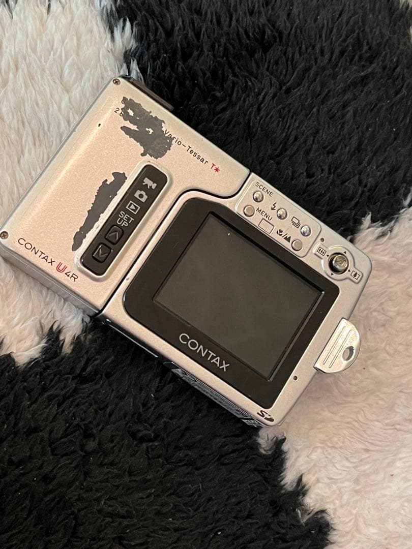 CONTAX U4R レザーカスタム 内部新品バッテリー 充電器 SDカード付