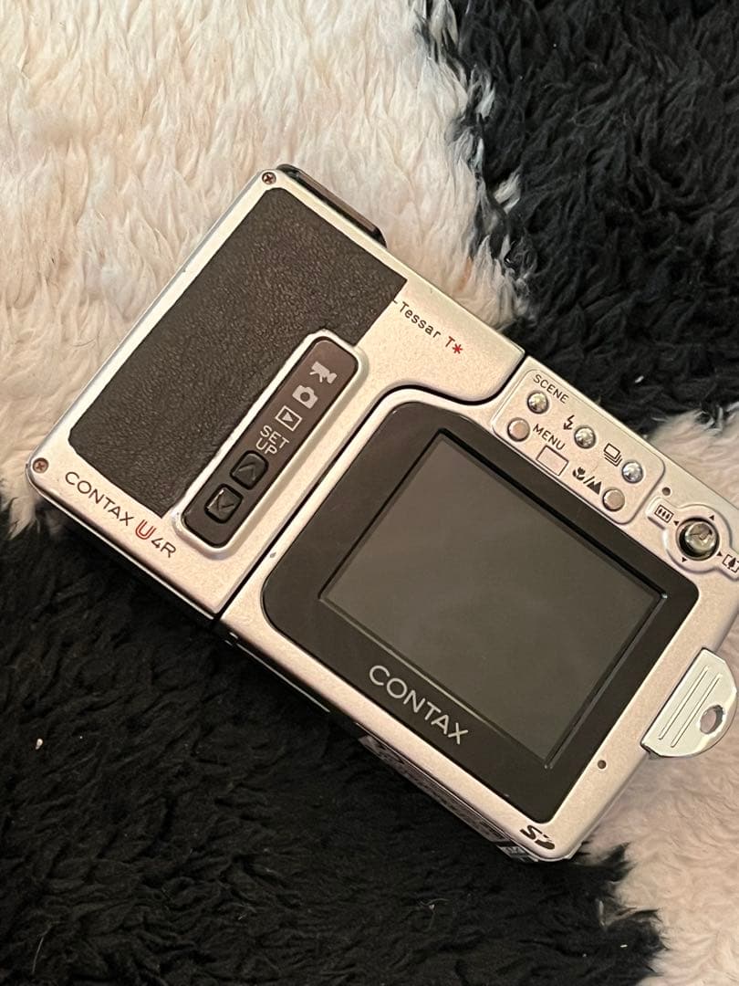CONTAX U4R レザーカスタム 内部新品バッテリー 充電器 SDカード付