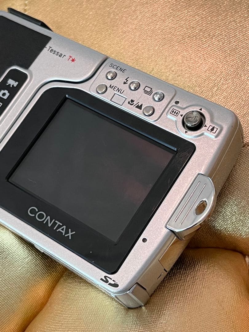 CONTAX U4R レザーカスタム 内部新品バッテリー 充電器 SDカード付