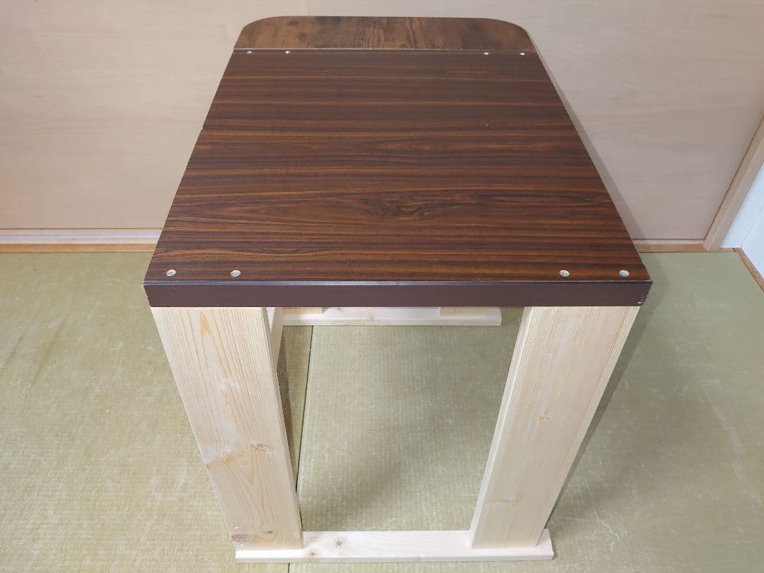 【累積177台目】パチスロを置く台（1台用シンプルスタンド）★右側に棚板付き②