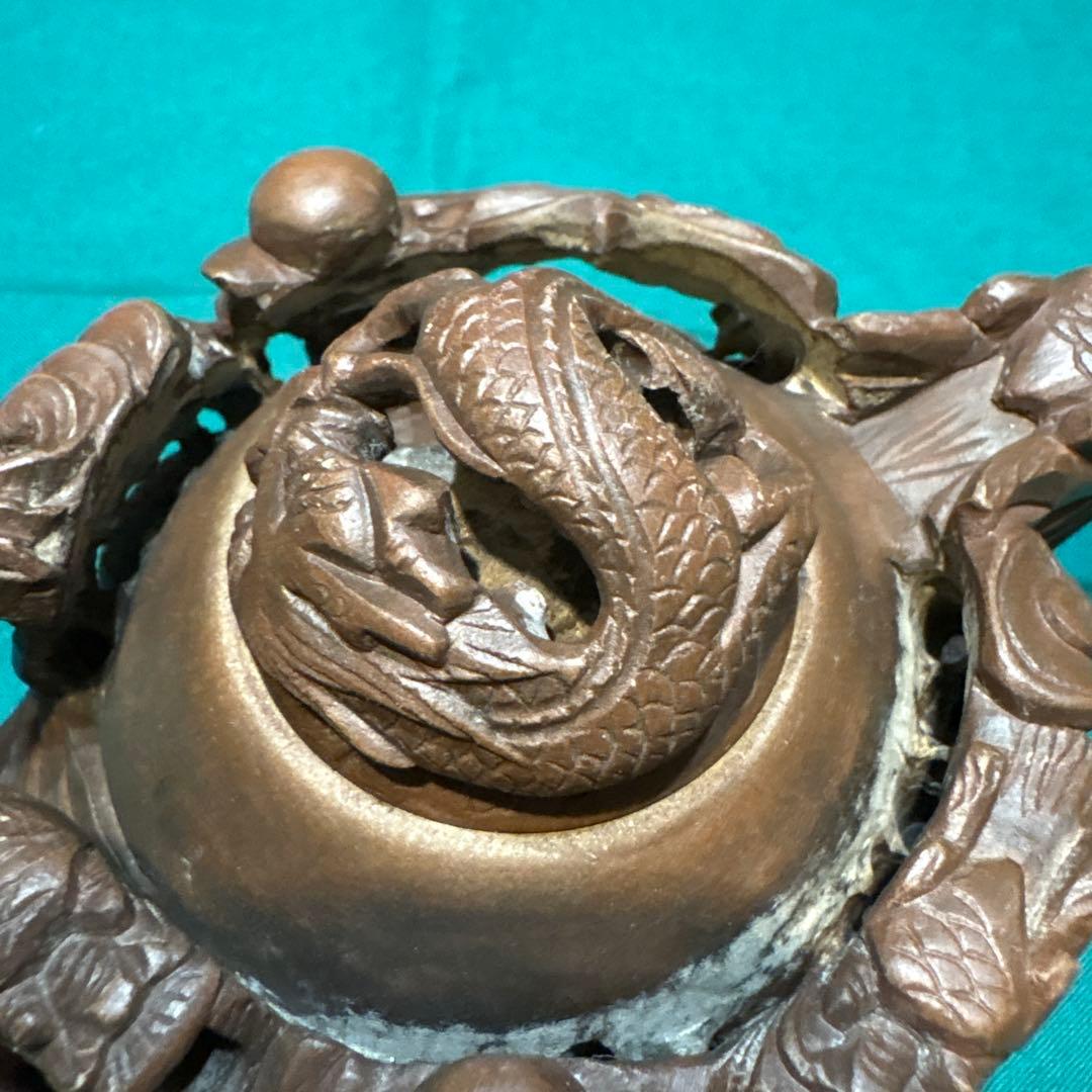 中国茶器 龍彫刻 急須