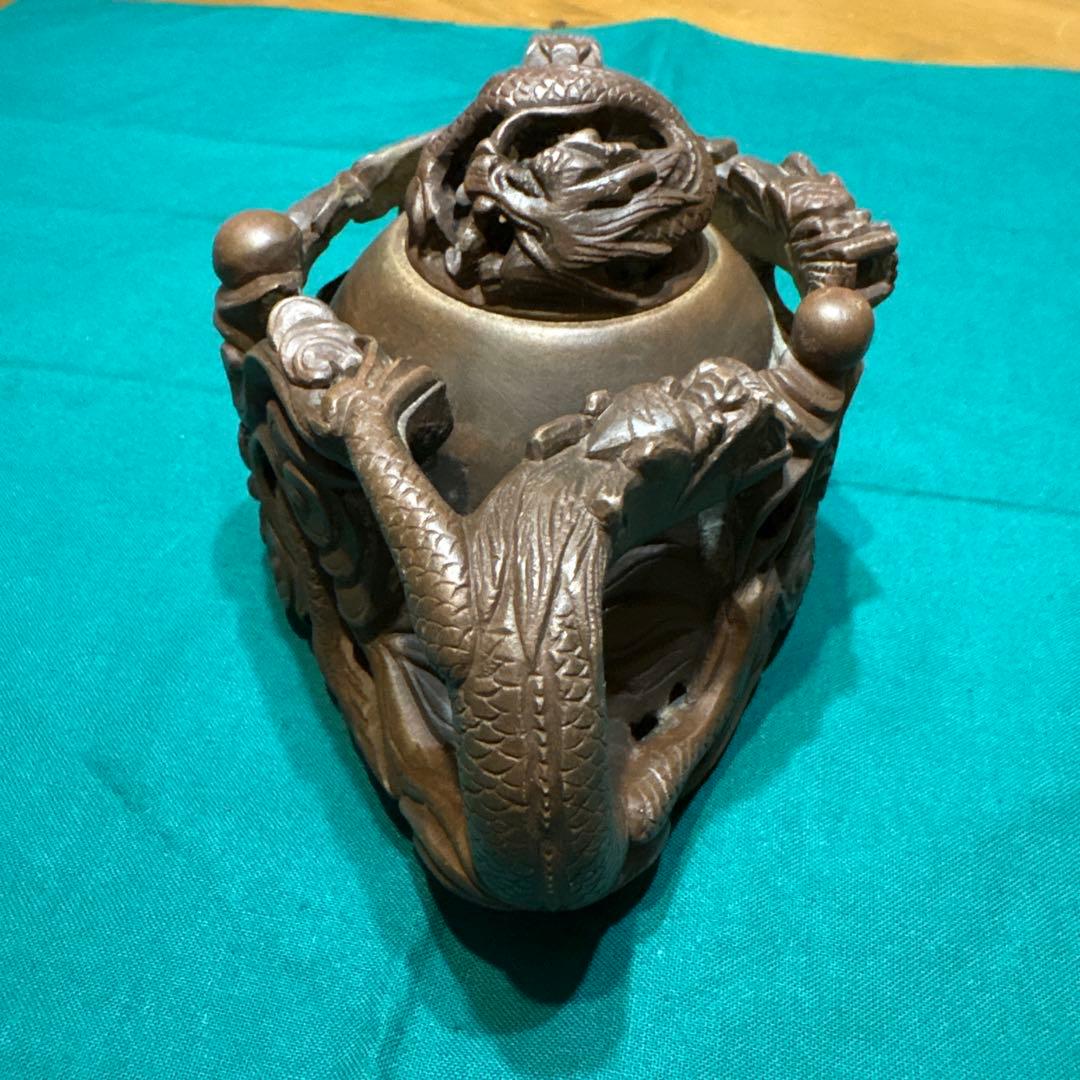中国茶器 龍彫刻 急須