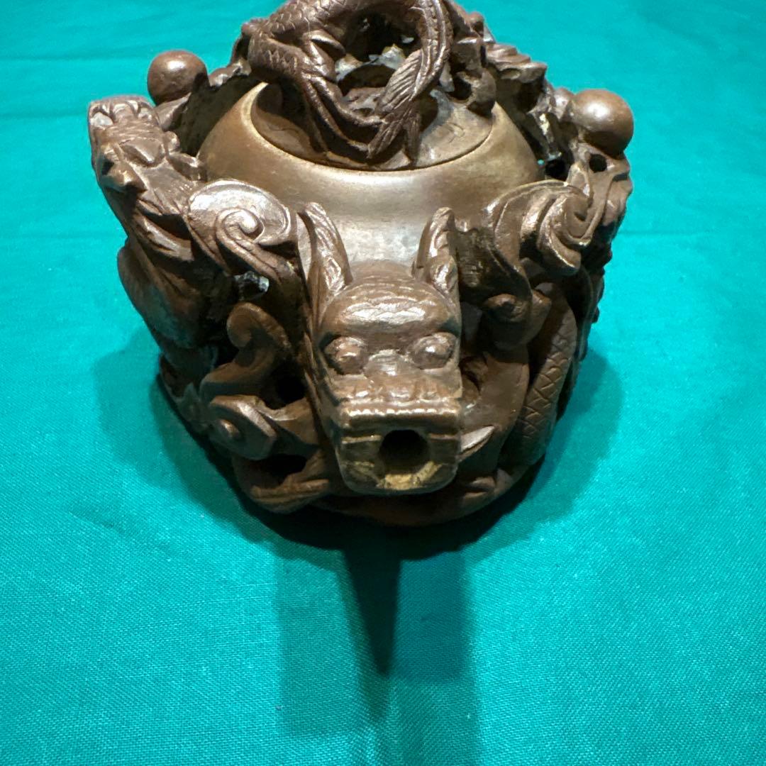 中国茶器 龍彫刻 急須