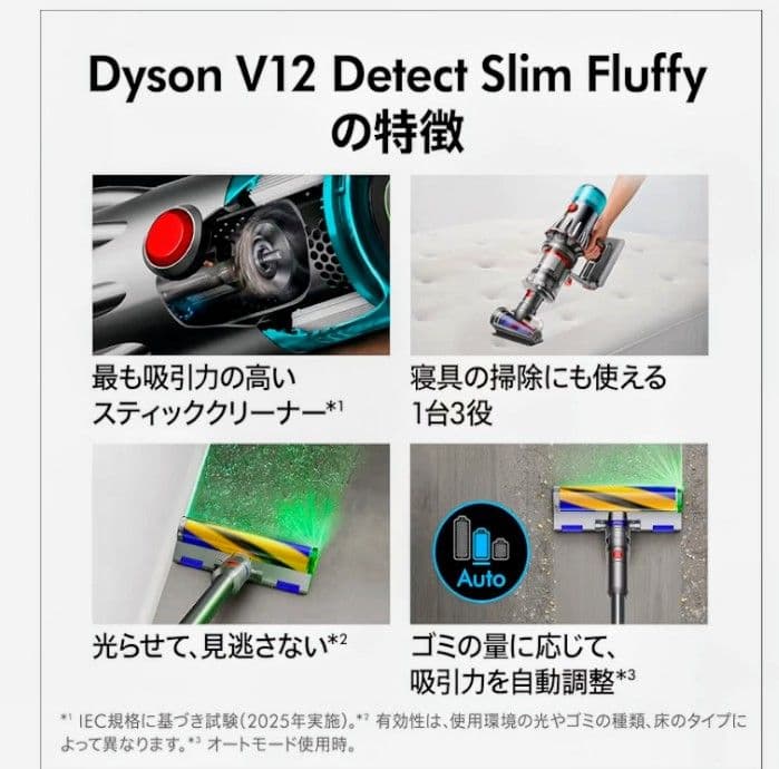 【即日発送】Dyson V12 Detect Slim Fluffy 本体
