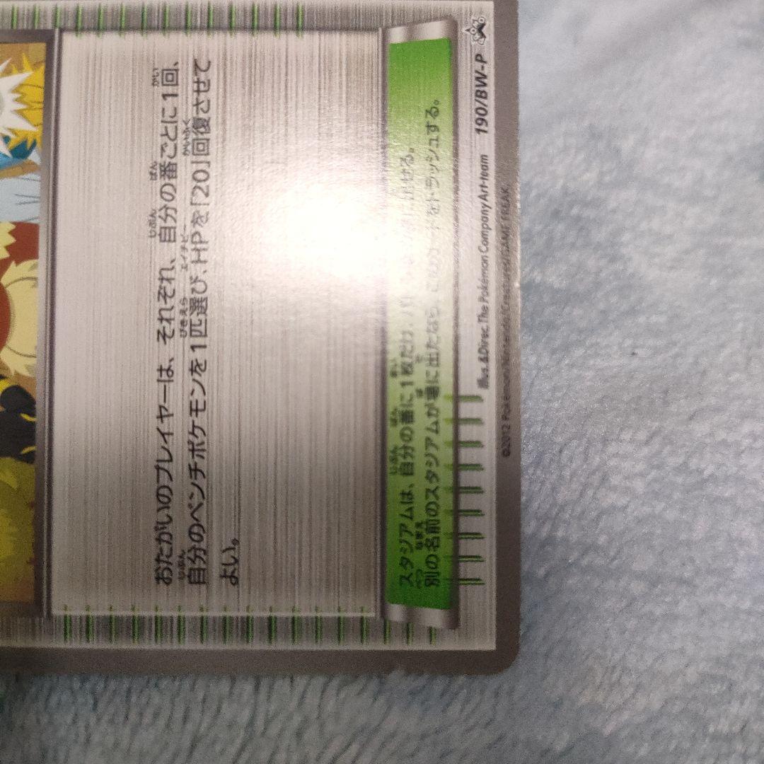 ポケモンカード　ポケモンセンター　プロモ　190/BW-P