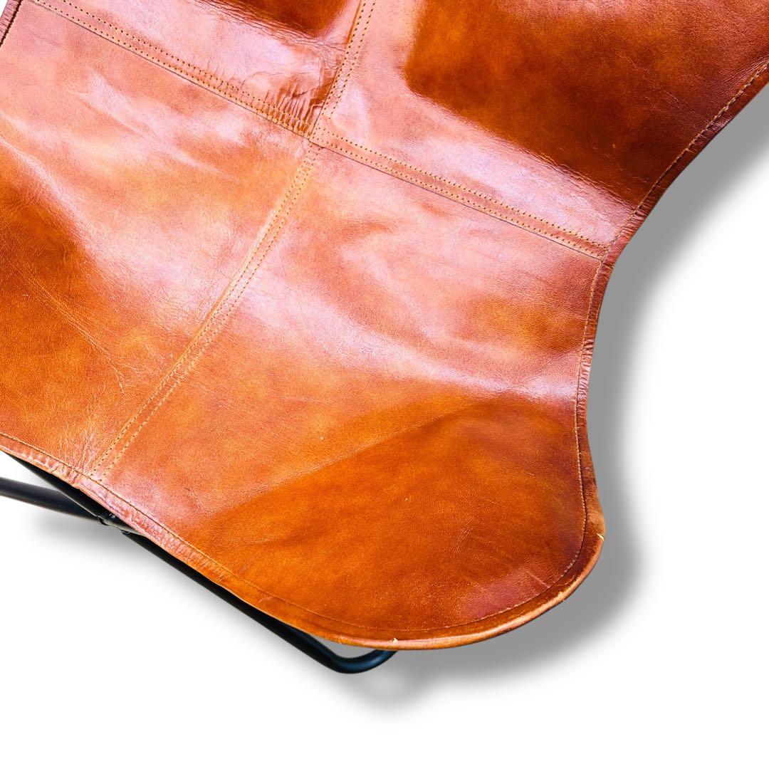 【送料無料】バタフライチェア リプロダクト BKFチェア レザーチェア ブラウン