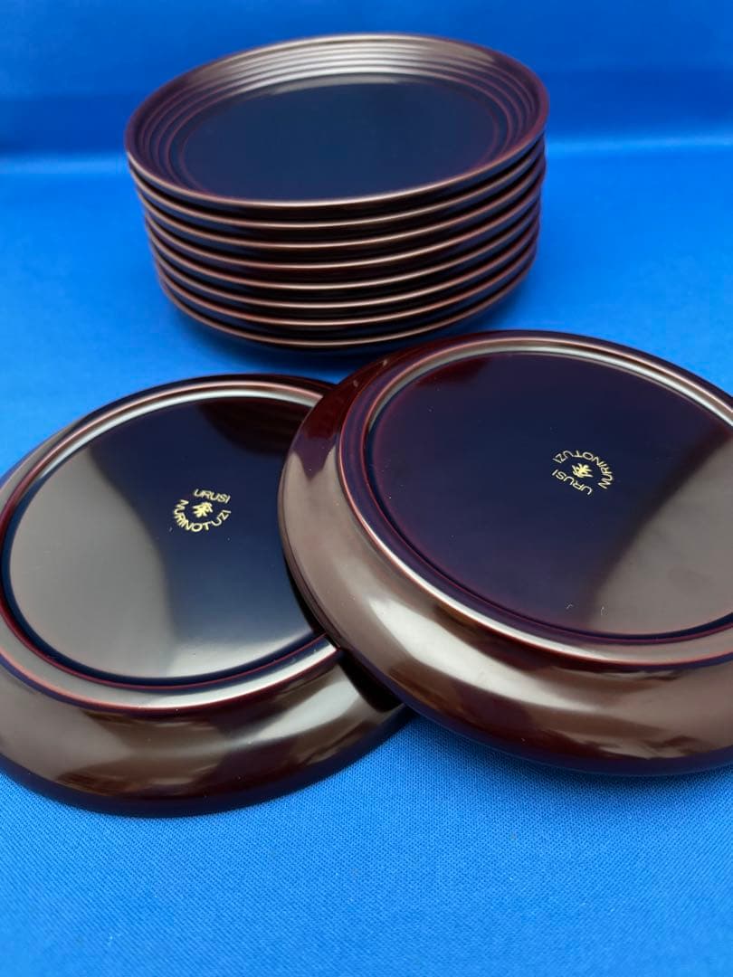 漆器　銘々皿10枚