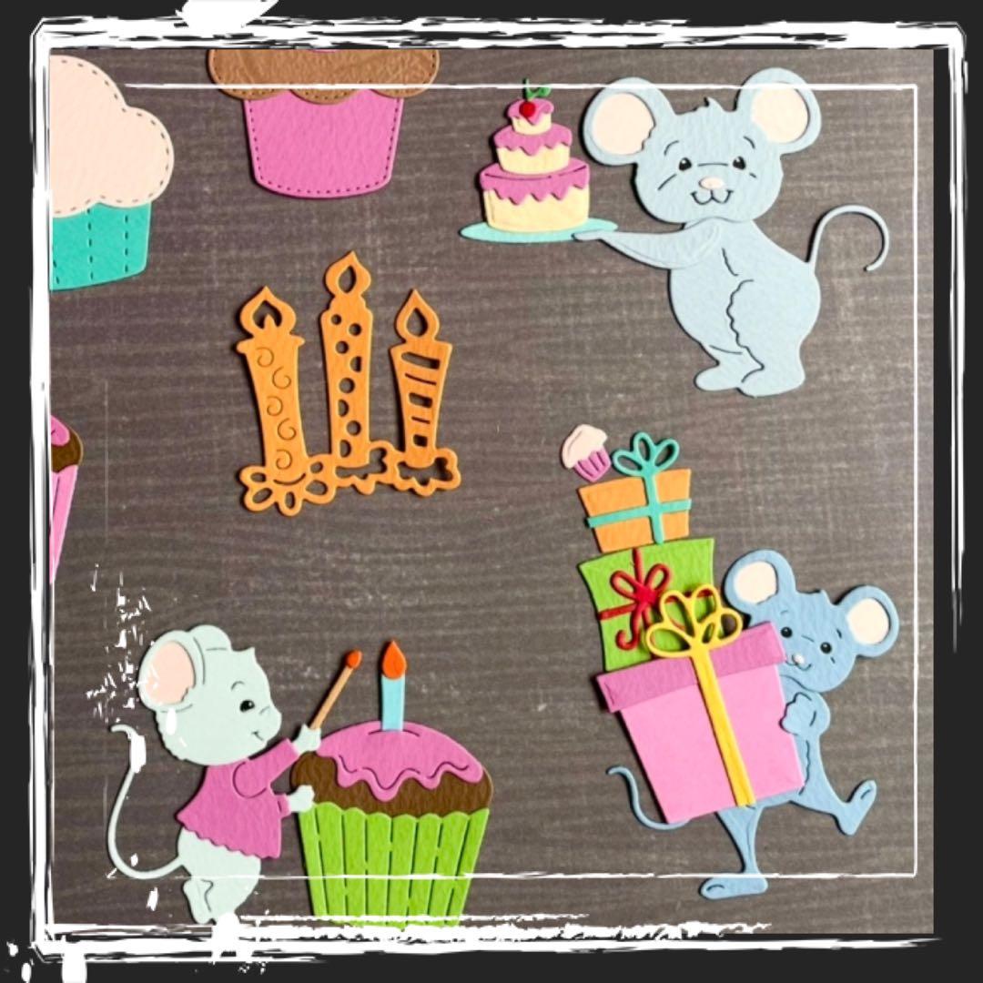 【お誕生日C】サンプルページ（ペーパークラフト クラフトパンチ）