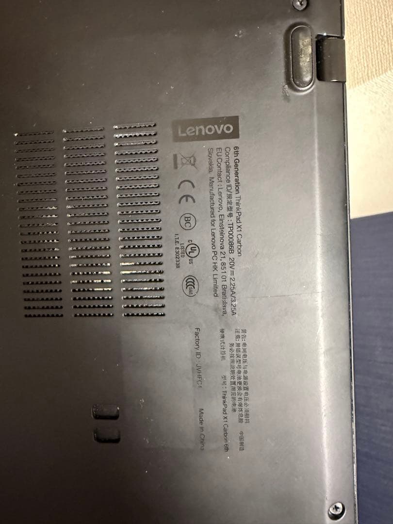 Lenovo ThinkPad 6th ジャンク