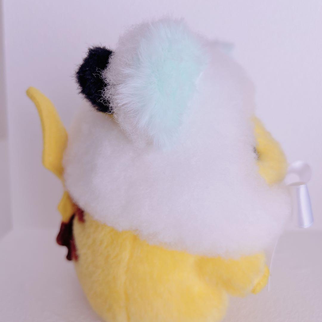 初期ピカチュウ ハンドメイド　ホワホワさん帽子（ミント）