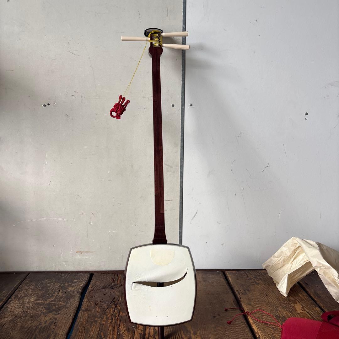 民謡　三味線 経木 使用　3本弦