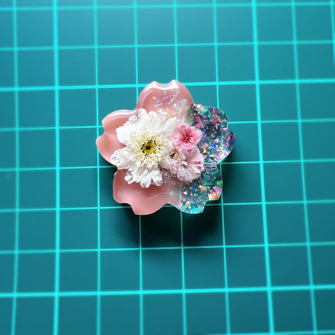 レジン ヘアゴム ドライフラワー No.832