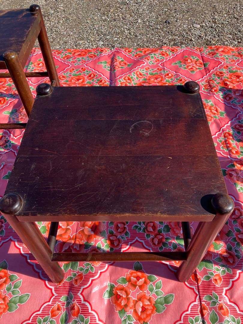 アンティーク 北海道民芸 スツール チェア 椅子　イス ヴィンテージ ③