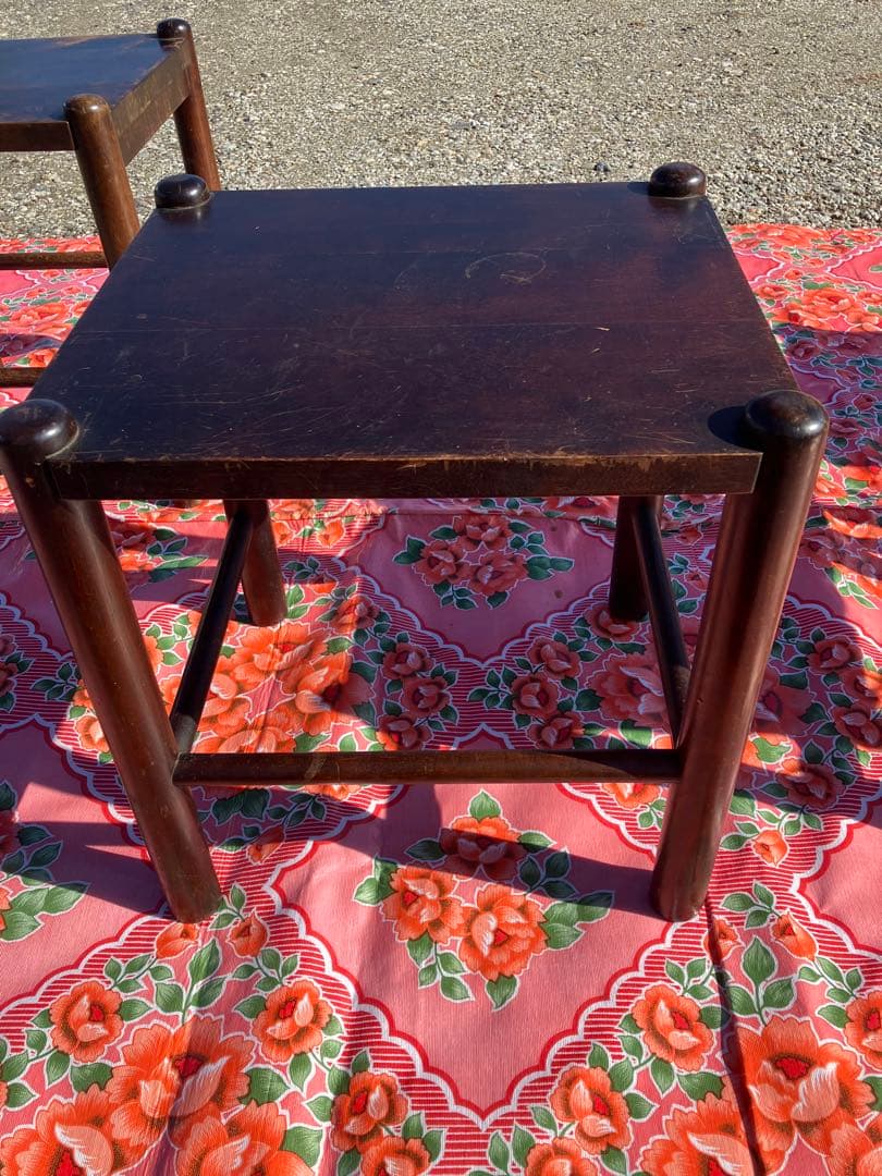 アンティーク 北海道民芸 スツール チェア 椅子　イス ヴィンテージ ③