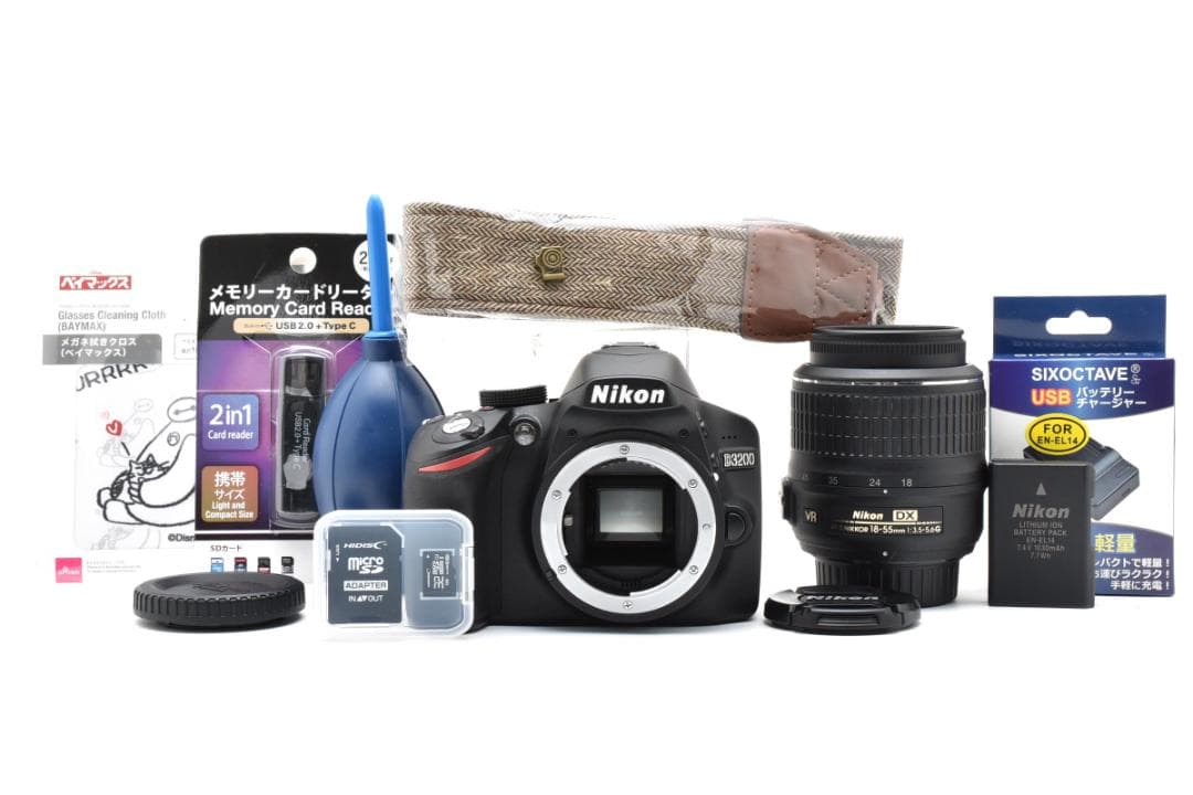 【極上品】ショット数3902回！Nikon D3200 レンズセット 豪華オマケ