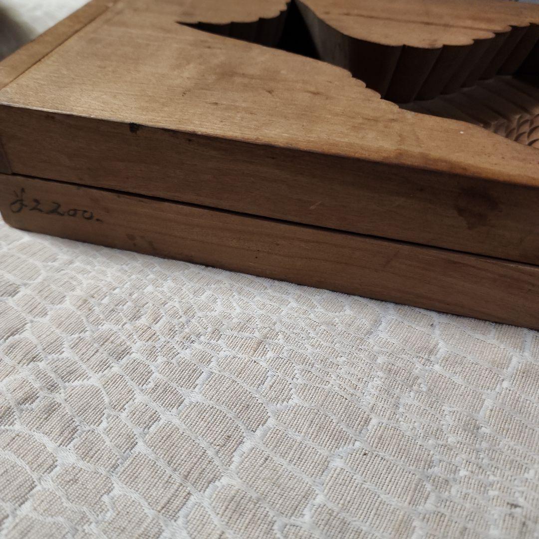 菓子木型-45 鯛・大　古い 木型 菓子型 和菓子 木製 古道具 古物