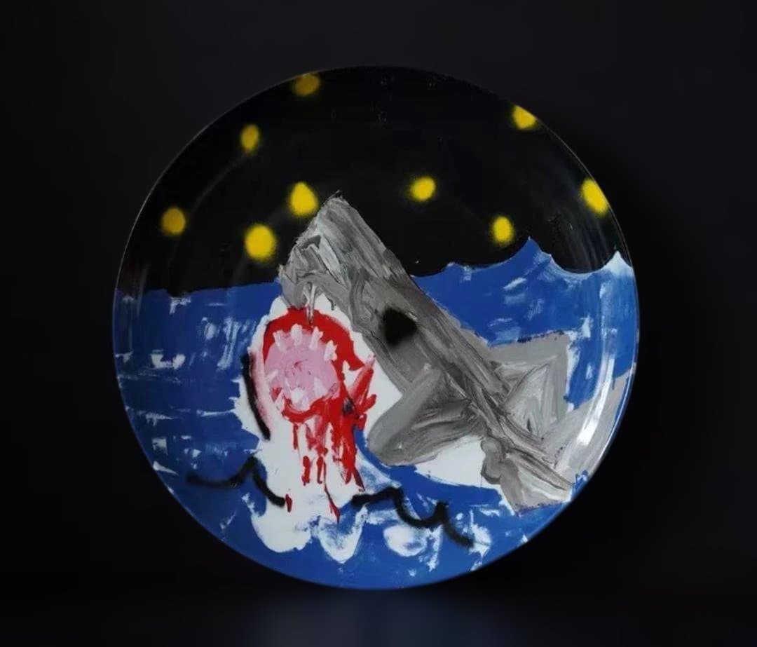 アートプレート シャークデザイン