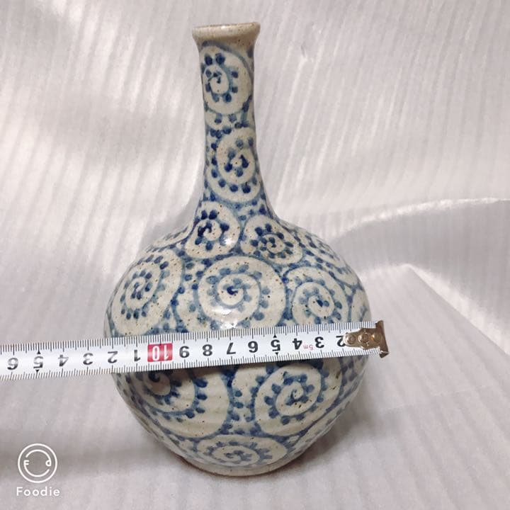 江户时期物品。たこ唐草の壺。花瓶。