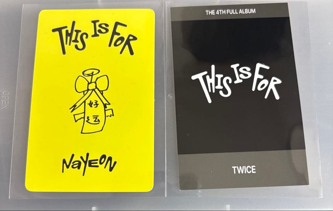 TWICE THIS IS FOR トレカyizhiyu ナヨン