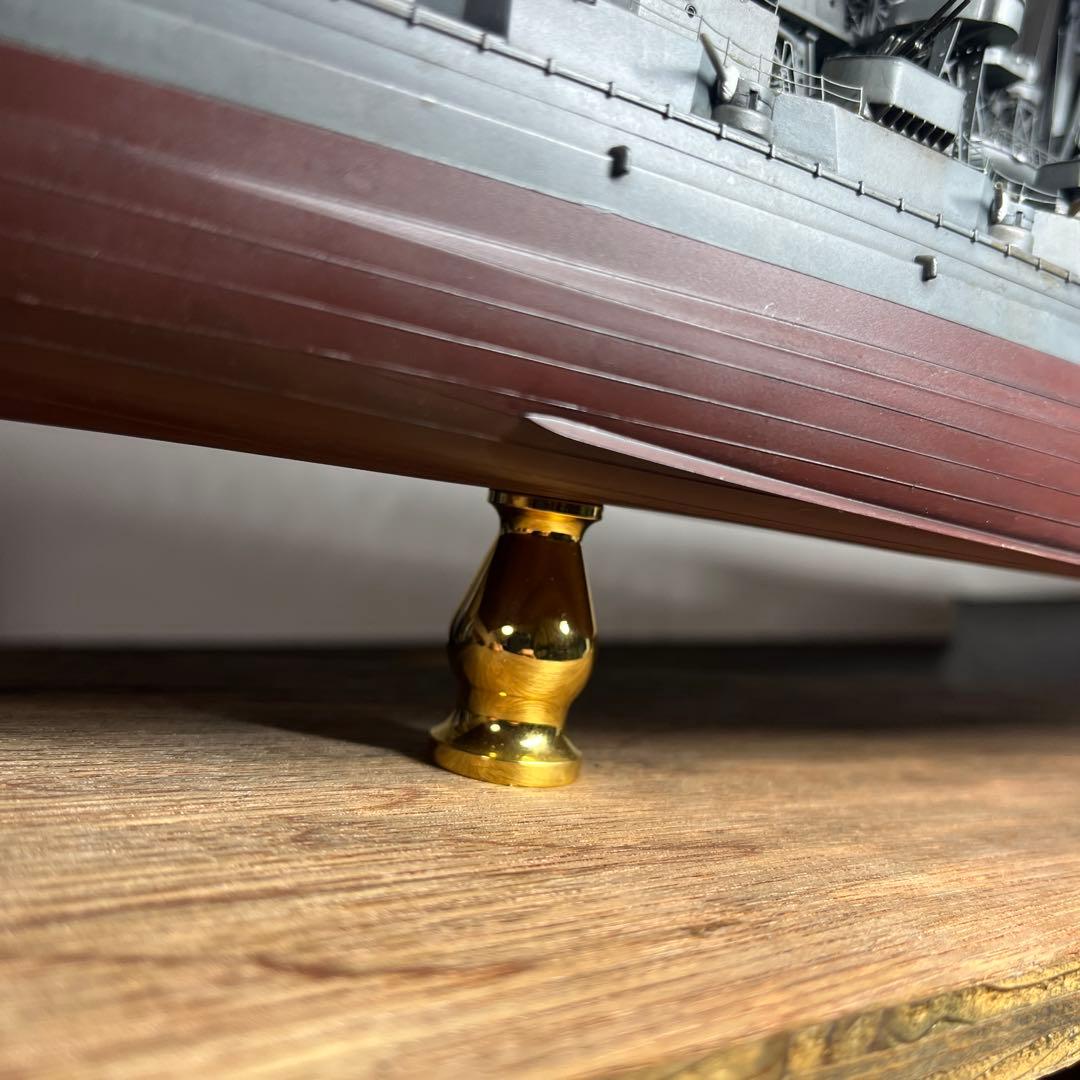 1/350 日本海軍　戦艦榛名　昭和17年時　フルハルモデル　飾り台付き