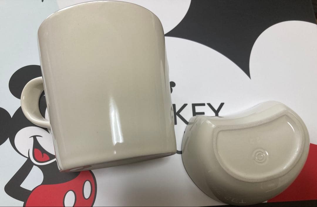 ル・クルーゼ　ミッキーマウス型プレートセット