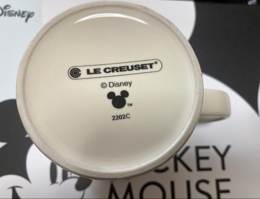 ル・クルーゼ　ミッキーマウス型プレートセット