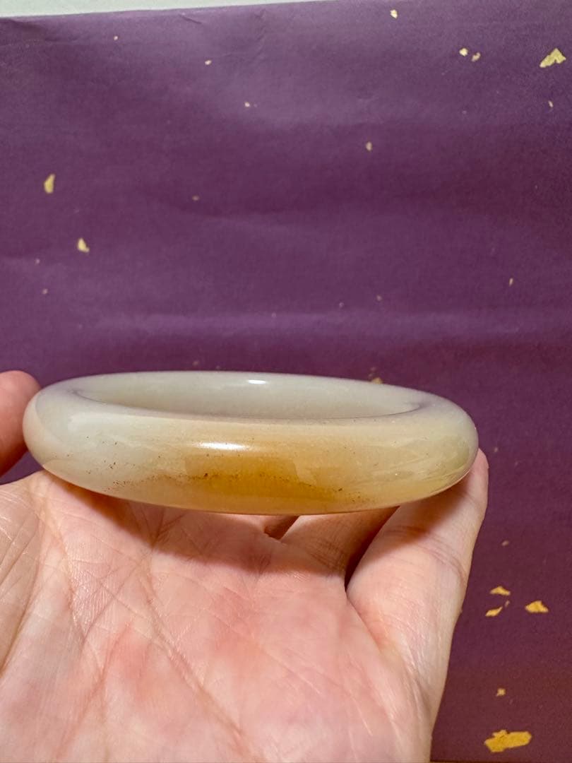 美形　白糖バングル　シャー太翠バングル　一口糖