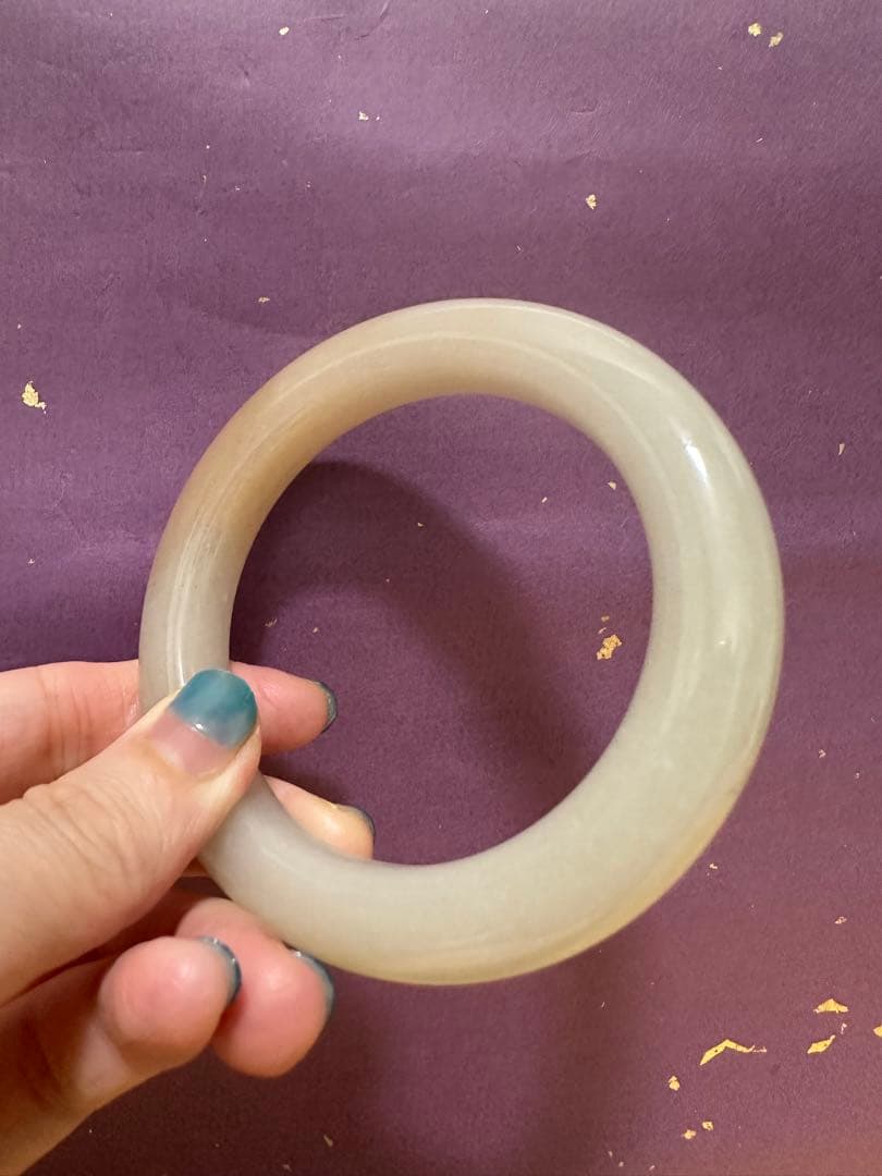 美形　白糖バングル　シャー太翠バングル　一口糖