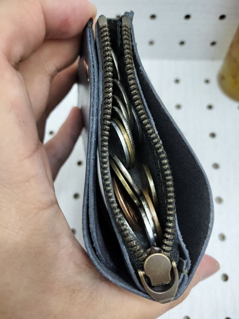 二つ折り財布 ハンドメイド レザークラフト