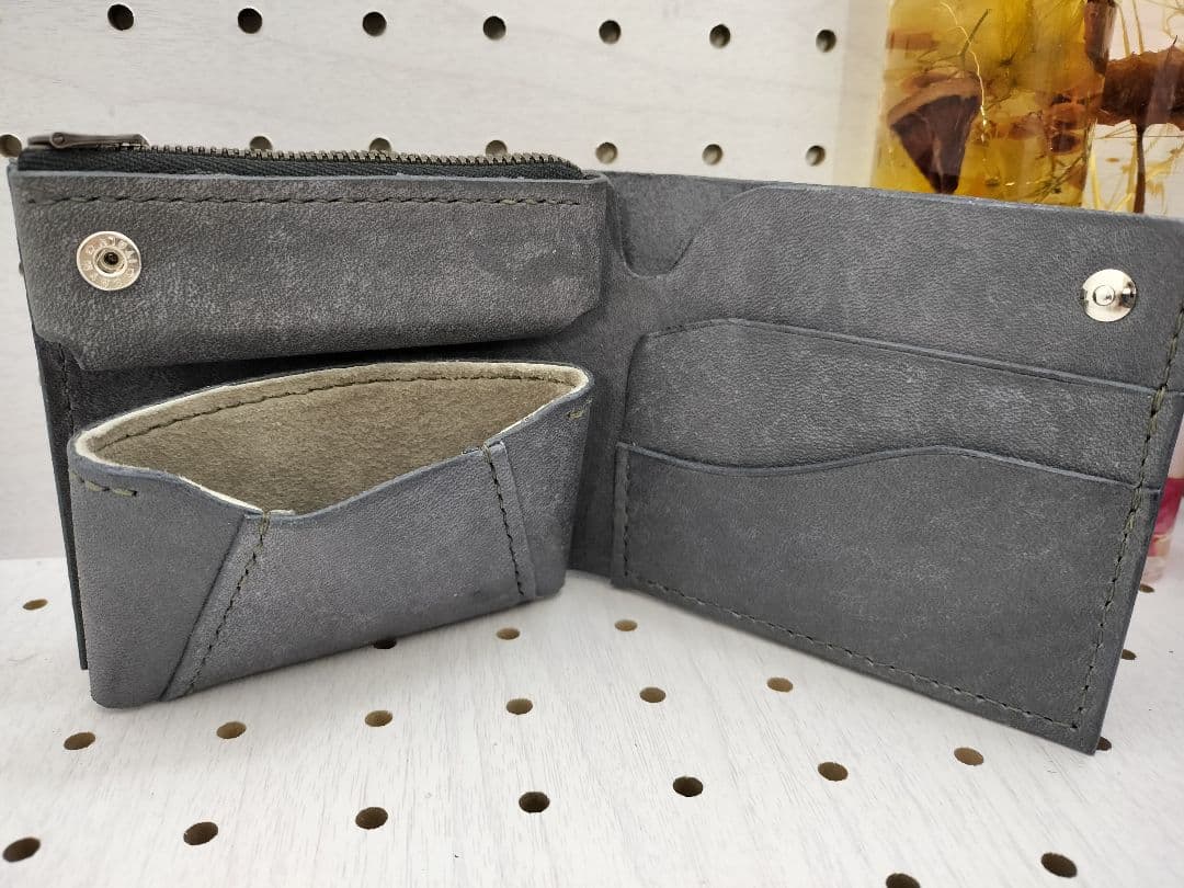 二つ折り財布 ハンドメイド レザークラフト