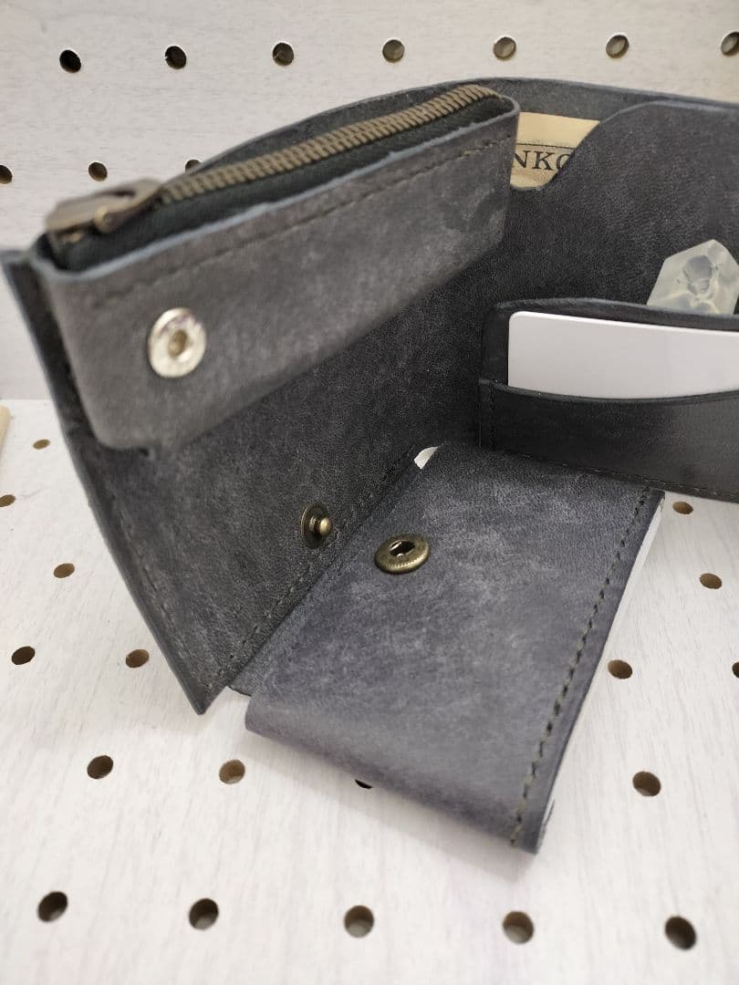 二つ折り財布 ハンドメイド レザークラフト