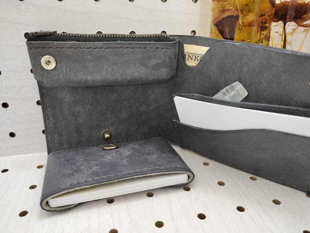 二つ折り財布 ハンドメイド レザークラフト