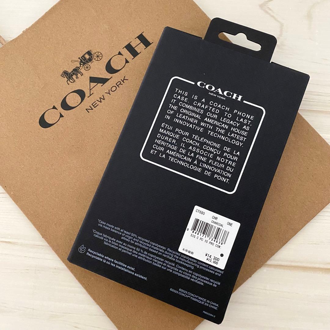 ★COACH コーチ iPhoneケース iPhone15 PRO対応ケース