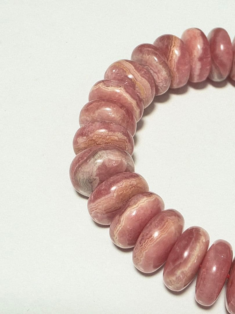BIGサイズ✨ボタンカット　バラ色の愛の石　インカローズ
