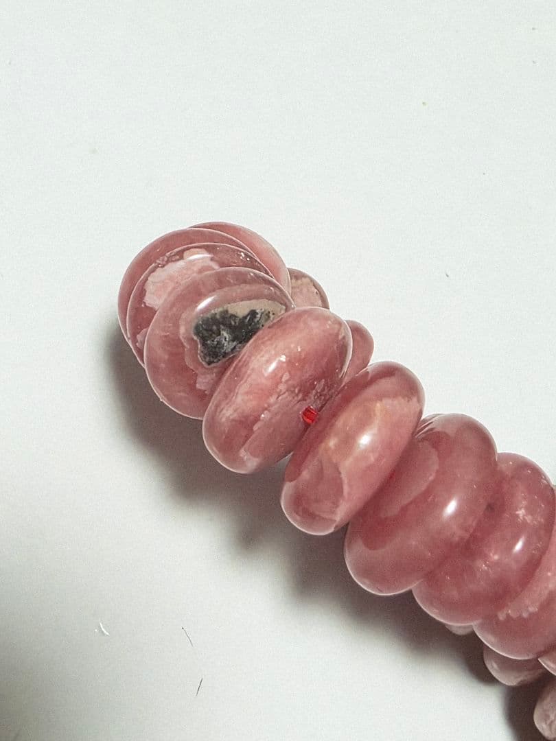 BIGサイズ✨ボタンカット　バラ色の愛の石　インカローズ