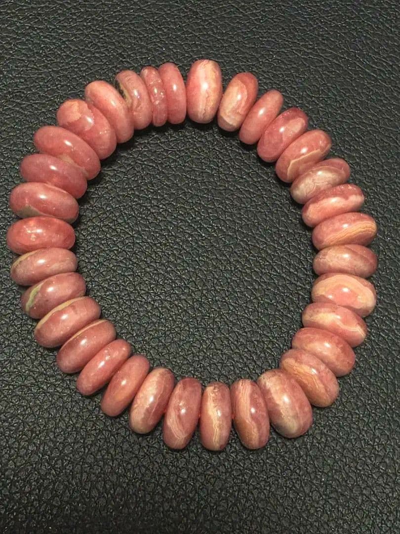 BIGサイズ✨ボタンカット　バラ色の愛の石　インカローズ