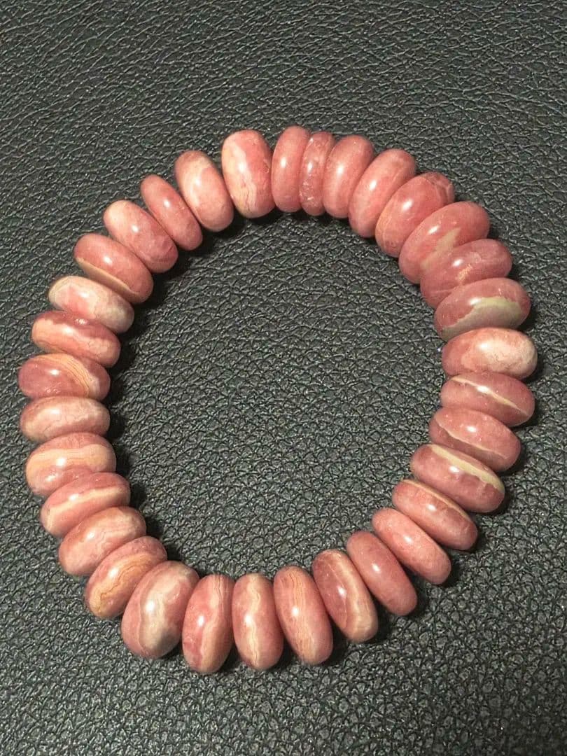 BIGサイズ✨ボタンカット　バラ色の愛の石　インカローズ