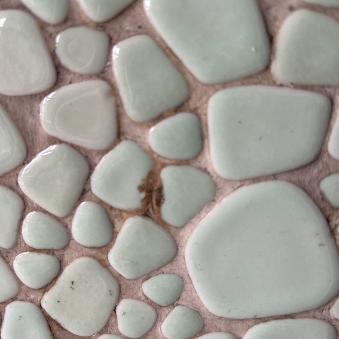 ストーブ台　薪ストーブ　タイル張り　古民家　昭和レトロ　b9