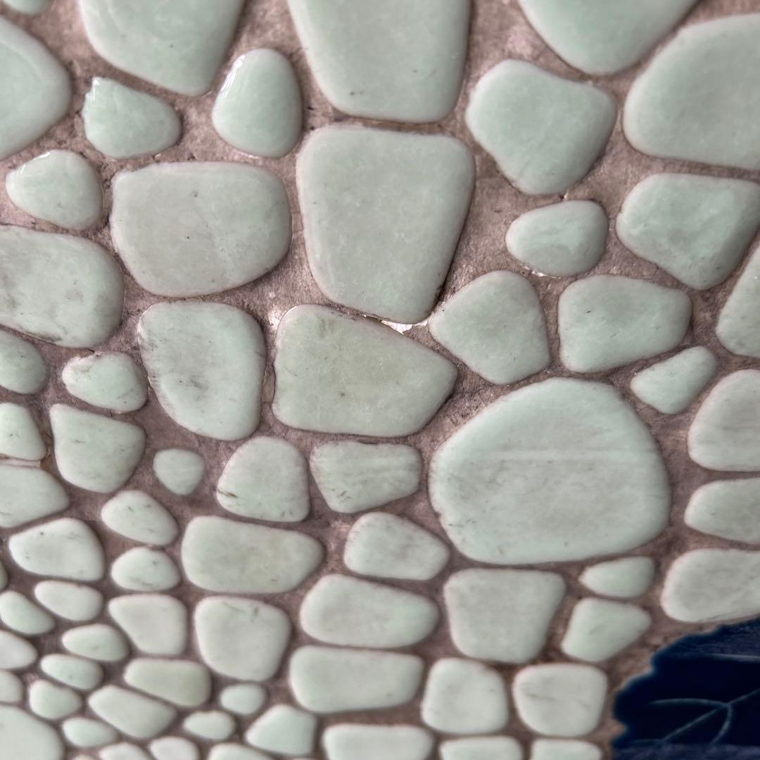 ストーブ台　薪ストーブ　タイル張り　古民家　昭和レトロ　b9