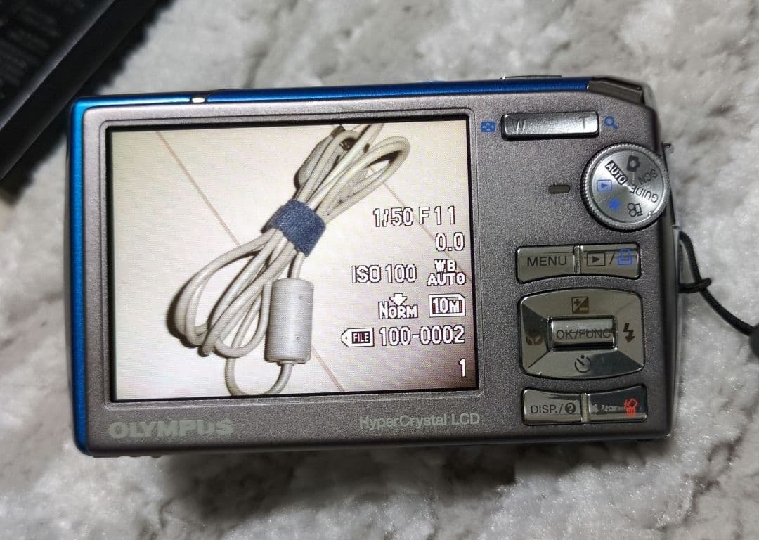 【動作確認】OLYMPUS オリンパス μ1020 ロイヤルブルー　コンデジ