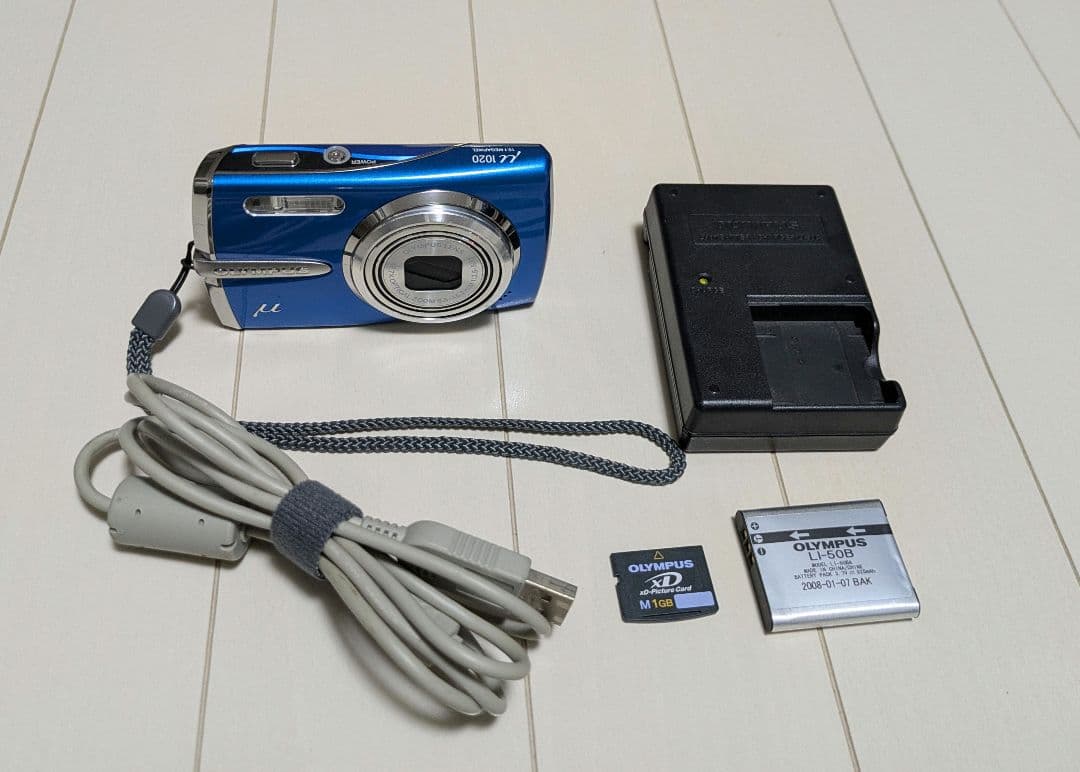 【動作確認】OLYMPUS オリンパス μ1020 ロイヤルブルー　コンデジ