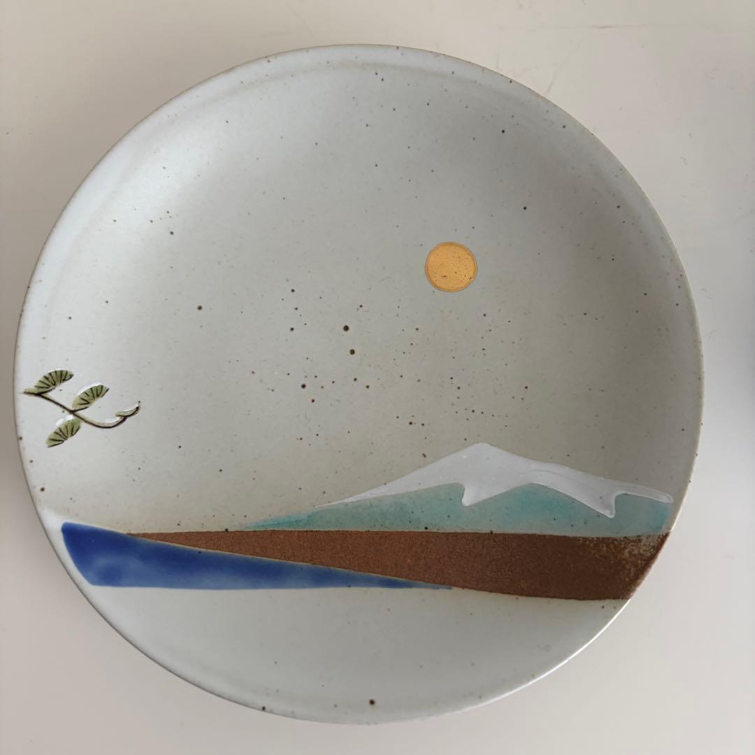 【新品未使用】九谷焼 秋月 皿揃 5枚 木箱入 Kutani ware