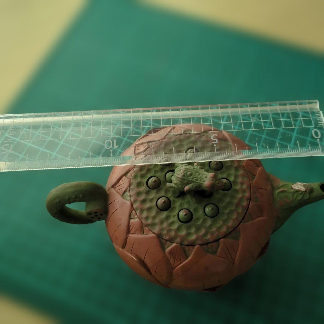 急須　茶道具　かえる　セミ　蓮